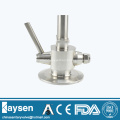 Sanitary sampling valves for beer fermentation tank